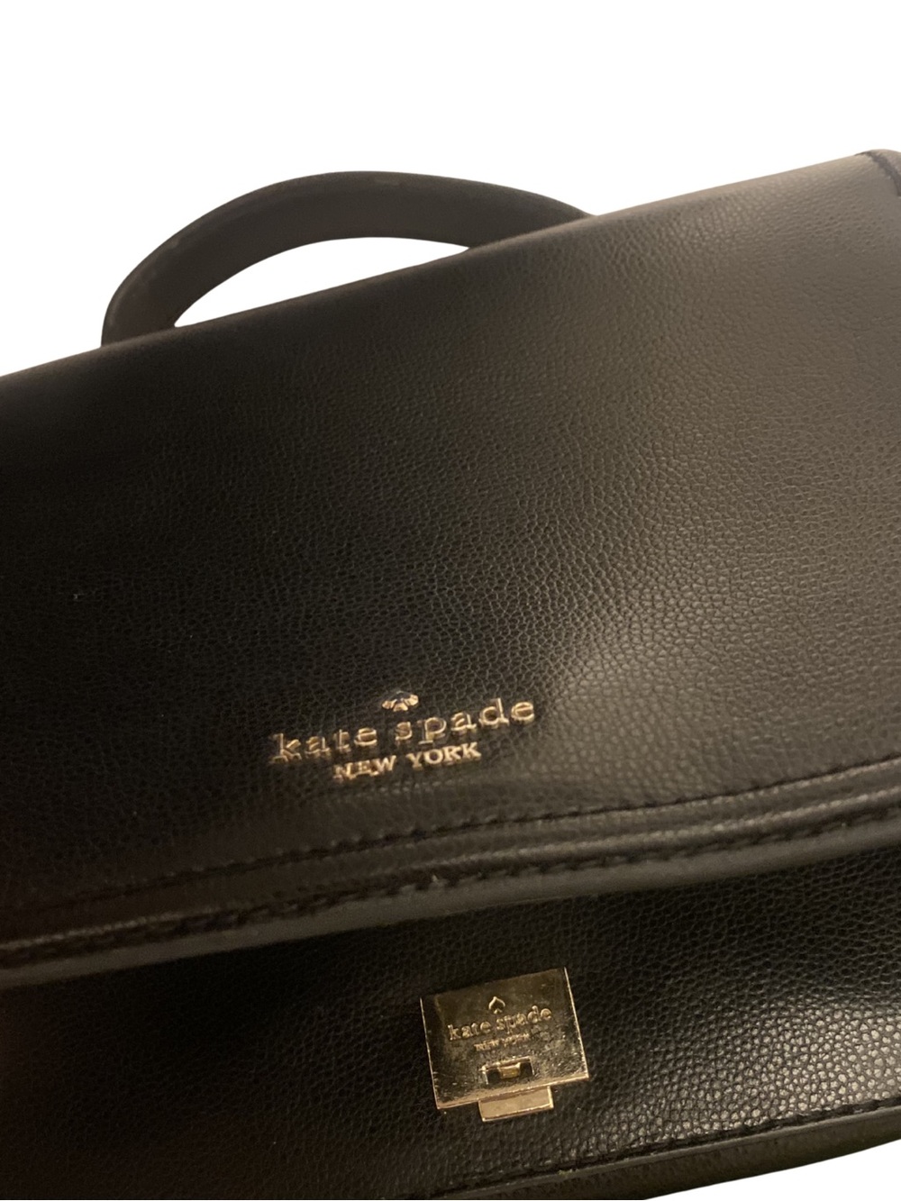 Kate Spade Patterson Drive Medium Maisie Satchel Black Cement Leather Crossbody - Picture 15 of 16